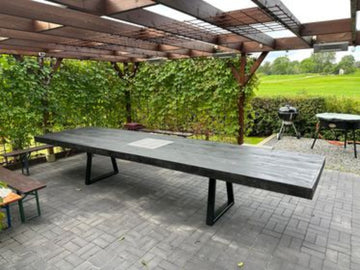 Roths™ Kleiner Edelstahl-Einbau-Holzkohlegrill